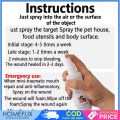Homeflix Pet wound Rapid Fast Heal Spray, gamot sa Sugat ng aso at pusa, galis, Inhibit bacterial infection of pet wounds and repair Pet skin spray, Pet supplies, Pet Healthcare, Fleas & ticks, Sprays. 