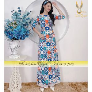 Siêu Phẩm Áo Dài Lụa Habutai Cô Ba Sài Gòn Tôn Dáng Trẻ Trung Tặng Tuban  K79 - Áo Dài Xuân Quỳnh
