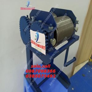 Máy cắt miếng da heo thành sợi dài đều đẹp quay bằng tay