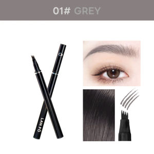 4 Forks Waterproof Eyebrow Pencil Lower Eyelash Eyeliner Eyebrow Tattoo Liquid Brow Pen Natural Wild Eyebrows