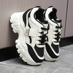 [Free Shipping] WomenS New Autumn Collection: Height-Increasing Shoes For Petite Women Featuring Thick Soles A Casual Style And A Trendy "Dad Shoe" Design With An 8Cm Heel