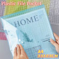 1pcs A4 Transparent Bag Plastic Envelope Folder Clear Snap Button Storage Business Office School Supplies Plastic Envelope Folder A4 Plastic Envelope. 