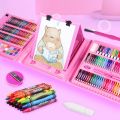 Art Set Crayon isi 208 Spidol Kerayon pensil warna koper color pencil alat mewarnai melukis Gambar kreativitas anak sepidol. 