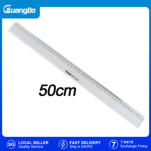 GuangBo Transparent Ruler 50cm Right Angle Ruler Measuring Instrument WCB25662