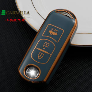 Car Key Cover Key Case For Mazda 2 3 6 Axela Atenza CX-5 CX5 CX-3 CX-7 CX8 CX-9 2016 2017 2018 3 Buttons Auto Bag