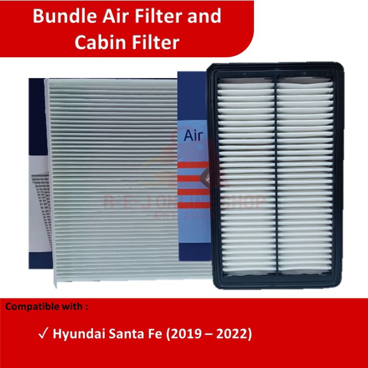 Bundle Air Filter and Cabin Filter for Hyundai Santa Fe (2019 - 2022 ...