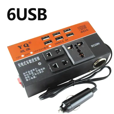 Bộ Chuyển Đổi Biến Tần 12V 24V Chuyển Sang 220 Bộ Chuyển Đổi Nguồn Điện Dùng Cho Xe Tải Ổ Cắm Máy Biến Áp Sạc Điện Dùng Cho Xe USB