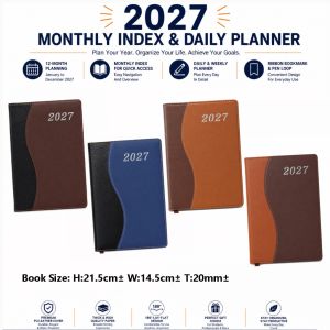2027 Diary Book PU Classics Cover Buku Diari #Kijo #8496 #Medium #Diarybook #2027 #Bukudiari