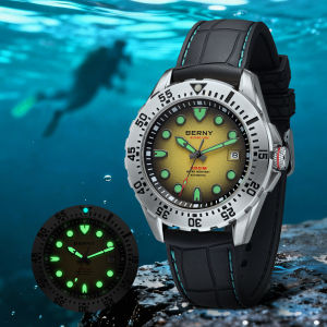 BERNY Automatic Diver Watch for Men Frosted Dial MIYOTA 8215 316L Supper Luminous Sapphire AR Fluororubber Mens Diving Watches