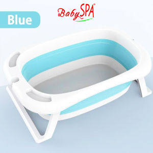 ♥♥♥ 𝐒𝐆 𝐒𝐞𝐥𝐥𝐞𝐫 BabySPA Foldable Baby Bath Built-in Thermometer Cushioned Pillow