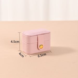กล่องเครื่องประดับ PU ขนาดเล็ก กล่องใส่เครื่องประดับเดินทาง กล่องเก็บของ ออแกไนเซอร์ เคสใส่ต่างหู (ร้านไทย) G3336