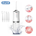Oral-B water flosser ไหมขัดฟัน น้ำ ใช้ได้ 30 วันหลังชาร์จเต็ม ความจุ 240ml พร้อมหัวฉีด 4 แบบ ปรับแรงดัน 3 ระดับ เหมาะสำหรับผู้จัดฟัน รับประกัน 3 ปี. 