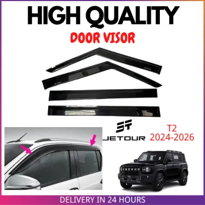 JETOUR T2 2025-2026 HIGH QUALITY INJECTION DOOR VISOR SUN VISOR AIR PRESS (1SET/4PCS)