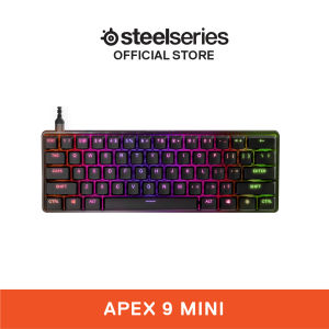 SteelSeries Apex 9 Mini Wired RGB OptiPoint Optical Switches Compact Swappable Switches Gaming Keyboard (64837)
