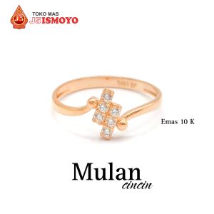 Cincin Emas Mas Asli Model Mulan J5 Ismoyo