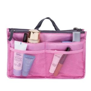 HomiesTrends Larger Capacity Water-resistant Travel Cosmetic Bag Makeup Cotton Travel Organizer Toiletry Makeup Storage Bag For Ladies