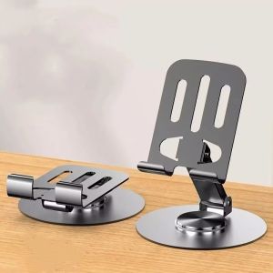Bayar Di Tempat - Metal Phone Holder / Adjustable 360° Rotating Phone and Tablet Holder / Dudukan Ponsel Besi / Penyangga HP Fleksibel