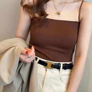 ⚡Port⚡ blouses women new style 2025 Koeran Style Sleeveless Knitted Blouse for Women New Style 2025