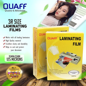iPrintph Quaff 3r 4r 5r Size Laminating Film 125 Micron And 250 Hot Lamination 100 Sheets Pack