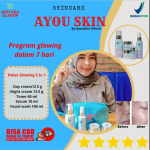 Skincare Ayou Skin Untuk Melembutkan Tekstur Wajah Tidak Rata {BPOM}