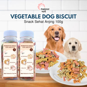 Vegetable Dog Biscuit 100gram - Snack Cemilan Vitamin Puppy Anjing Dog Treat Cemilan Dog Snack Biscuit Anjing - Snack Anjing Treat Stick Cemilan Sehat Dari Daging Buah dan Sayur Segar