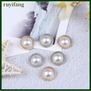 ruyifang กระดุมก้านโลหะมุก10ชิ้นสำหรับเย็บสมุดภาพงานประดิษฐ์ทำมือ