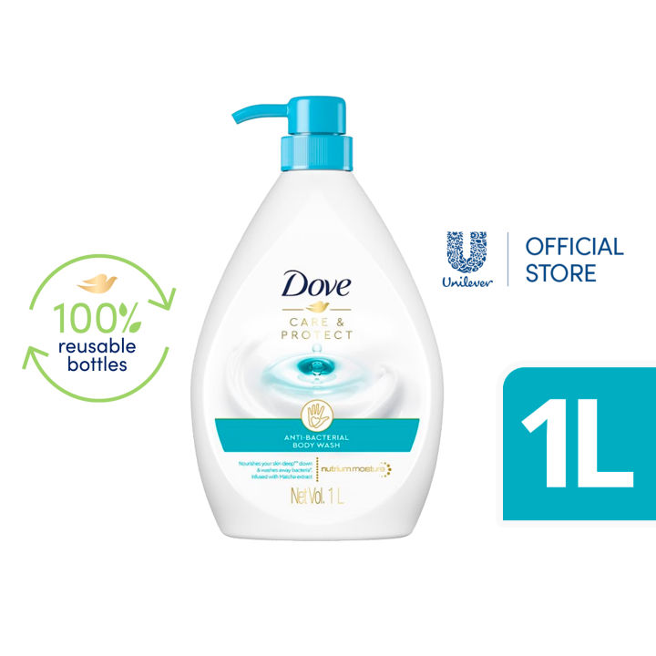 Dove Antibacterial Body Wash Care & Protect 1L Lazada PH