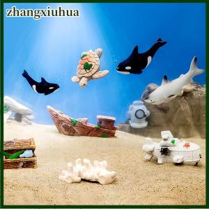 zhangxiuhua Mini Simulated Whale Turtle Aquarium Fish Tank Micro Landscape Home Desktop Car Dashboard Ornaments