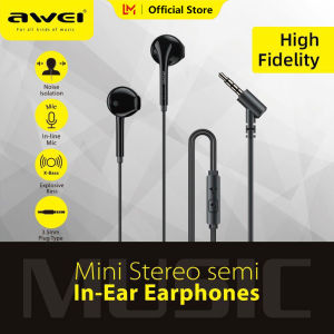 Awei PC-7 In Ear Wired Gaming Earphone 3.5mm jack Earpiece Stereo Bass Sound With Microphone music earphones voice call Ergonomics Design For Phone moblies laptop computer