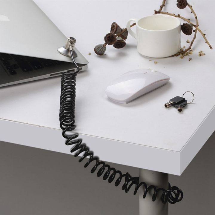 Laptop Key Spring Position Laptop Computer Lock Laptop Lock Anti-Theft Lock Universal Retractable ...