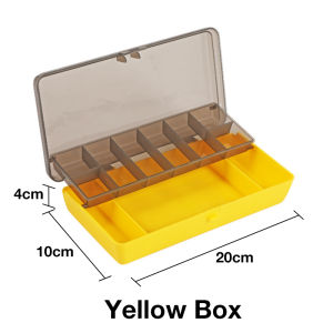 Fishing Lure Bait Tackle Bait Box Double-Layer Plastic Box Waterproof Compartments Storage Box