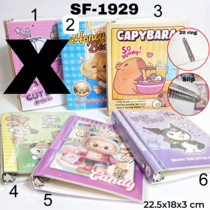 SOS Binder Note Slip  Fancy A5 20 Ring/ Binder note / Buku Ring / Buku Note / Binder A5