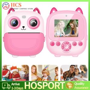 【HCS】 6 In 1 Cute Digital Camera 1300mAh Thermal Print Camera Christmas Birthday Gifts