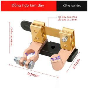 Công tắc ngắt kết nối bình ắc quy 12V 24V cho xe hơi xe máy kiểu cầu dao chất liệu hợp kim thép mạ đồng chất - LAZYL