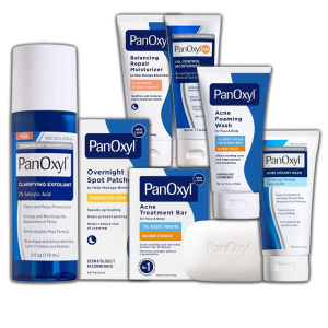 PanOxyl Acne Creamy Wash 4% Benzonyl Peroxide | Acne Foaming Wash 10% Face Wash Facial Cleanser | Acne Treatment Bar with 10% Benzoyl Peroxide | BHA Liquid Toner For Face Acne Prone Skin | 0.1% Acne Treatment 15g