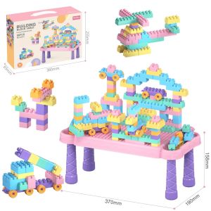Baby Pro Kids Educational Build And Play DIY Building Blocks Set With Stand Durable Blocks