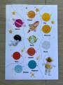 Learning materials for kids Laminated A4 Size Chart SOLAR SYSTEM PLANET (125MIC). 