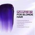 Karseell maca power Purple Hair Mask and Purple Shampoo Set, Neutralizes Brass & Yellow Tones for Blonde, Gray, Silver Color Treated Hair, 2 x 16.9floz. 