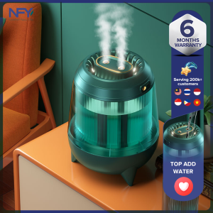 New USB [rocket humidifier] 3.5L large capacity single/double spray mode colorful atmosphere lights/home/office/commercial