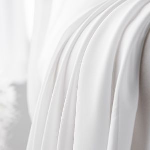 AnneyOneDecor Nhung Lãng Mạn Rèm Mỏng Màu Trắng Trơn Rèm Phòng Khách Bán Sáng Vải Tuyn Rèm Ngày Bảo Vệ Riêng Tư