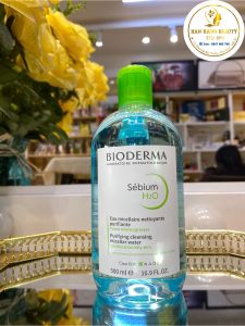 Nước tẩy trang Bioderma Laboratoire Dermatologique Xanh Sébium H2O dịu nhẹ sạch sâu cho da dầu mụn 500ml/100ml