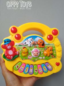 [FREE BATERAI] Mainan Piano Anak Animal Farm - Piano Suara Hewan - Mainan Piano Edukasi Suara Hewan - Piano Hewan