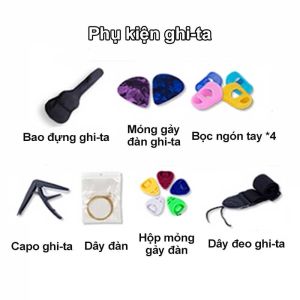 Đàn Guitar Acoustic Benstonmusic T50 38 Inch Gỗ Cao Cấp Âm Vang Phù Hợp Người Mới Bắt Đầu