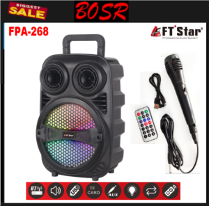 FT-Star FPA-268 8" Inches Trolley Speaker