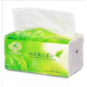 8 Packs Organic green  Facial Tissue Paper towel 3 ply Toilet Paper Car Tissue Keimav-offcial
