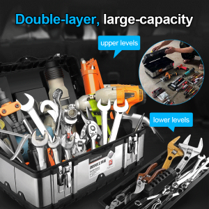 H Stainless steel suitcase tool set hardware tool box storage set electrician tool box