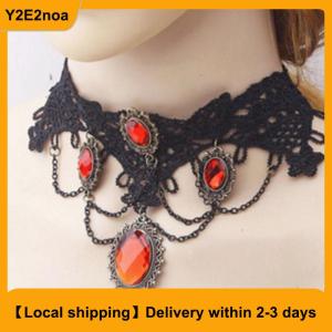 【Local shipping】 StarryBaby🍼Gift💕 1pc Vintage Choker Necklace Gothic Jewelry Necklaces Pendants False Necklace