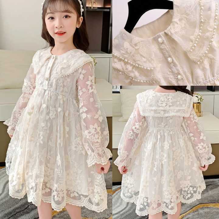 Dress 2024 lace brokat