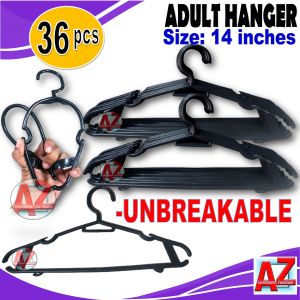 Adult hanger DURABLE 3 dozen (36 pcs )-UNBREAKABLE & FLEXIBLE