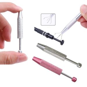 QMTJSH สะดวกสบายๆ IC EXTRACTOR คลิปสี่กรงเล็บ ทนทานต่อการใช้งาน ทองเหลืองเบิ้ล เครื่องมือซ่อมโทรศัพท์ ง่ายๆ แบบพกพาได้ IC EXTRACTOR pickup คว้าอัญมณีอัญมณี